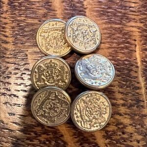 Vintage Gold Decorative Buttons